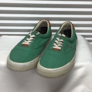 Polo by Ralph Lauren 'Thorton' green boat shoes size 10.5
